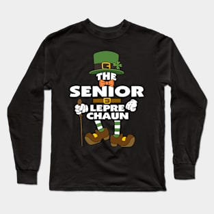 The Senior Leprechaun St Patrick's Day Celebration Matching Outfits Group Attire Long Sleeve T-Shirt